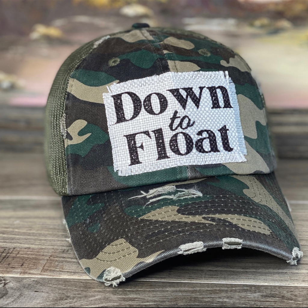 Nwt- Down To Float Patch Hat